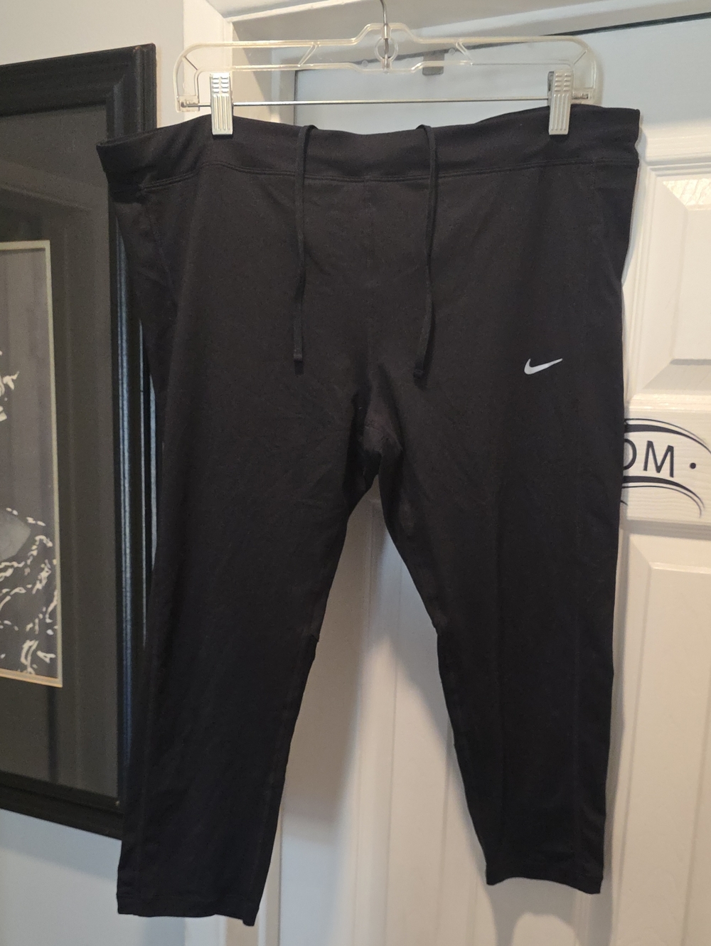 Nike Black Athletic Pants with Swoosh